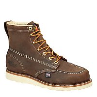 Thorogood Work 814-4203  American Heritage - 6" Wedges  6" Brown Moc Toe - Non-Safety Toe Made in USA