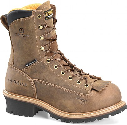 Carolina - Men's 8" Lace-to-Toe Waterproof Composite Toe Logger - CA9828