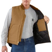 V01 Mens Duck Vest/Arctic-Quilt Lined